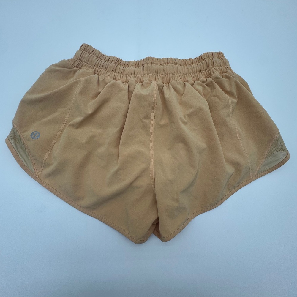 Lululemon Track That High-Rise Lined Short 3 Peach Apricot LW7DJLS Size 4